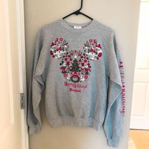 Disney Parks Authentic Original Christmas Crewneck